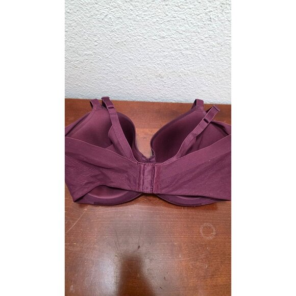 Wacoal Women's Burgundy Underwire Padded Bra Size 34DDD Adjustable Straps - Picture 3 of 7